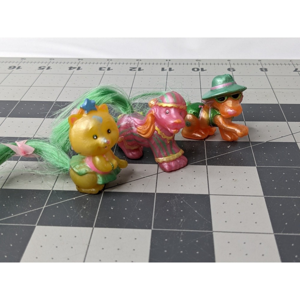 Tara Toy Petites Dogs Cats Lot of 3 1.5 Inch